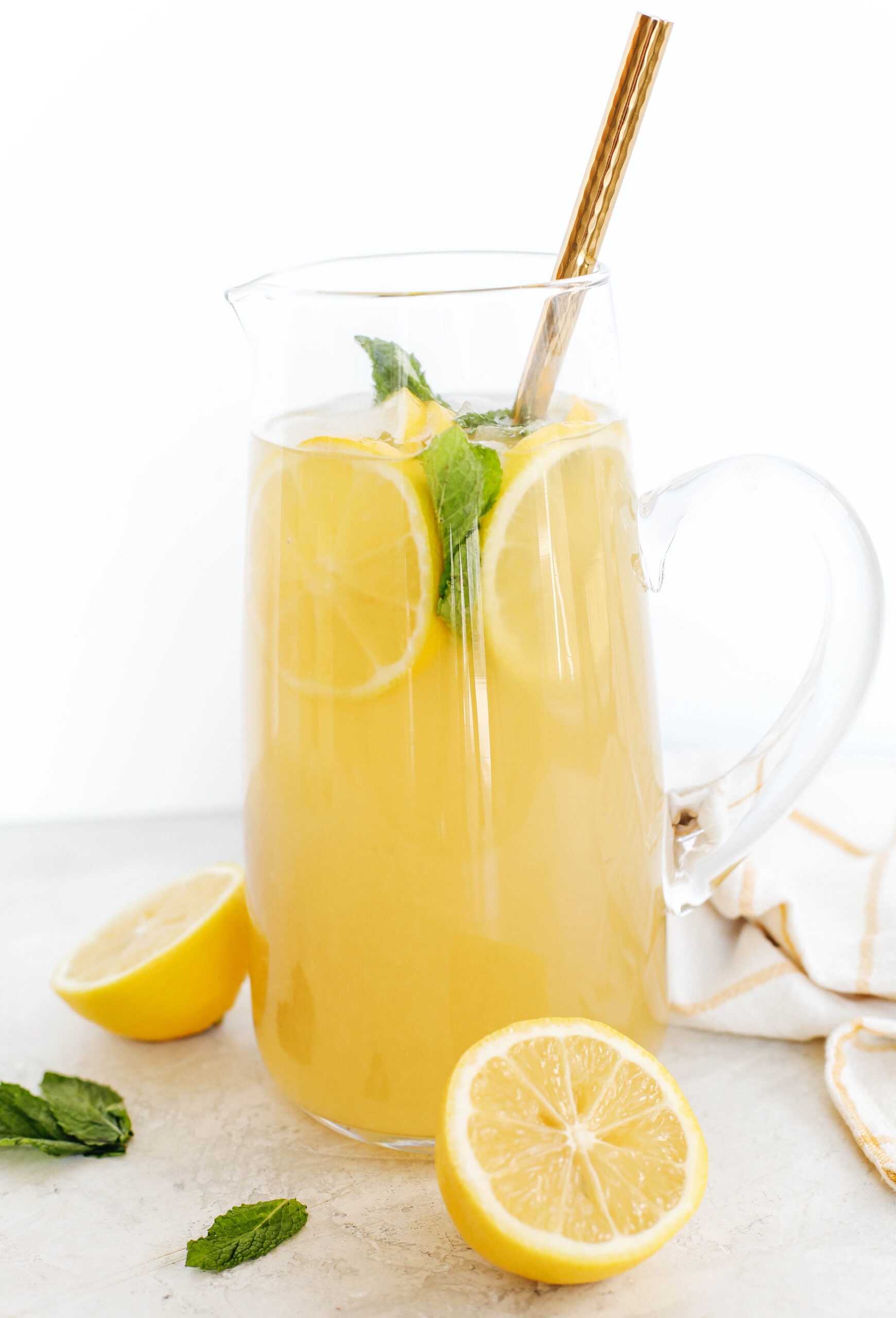This Honey Ginger Lemonade makes the perfect summer beverage that is refreshing, delicious and easily made with just 4 simple ingredients!